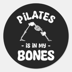 Adesivo O Pilates Está Nos Meus Ossos Meditação Halloween
