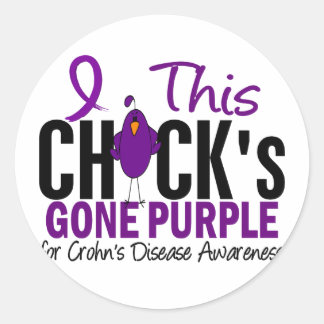 Adesivo O Pintinho DA DOENÇA DE CROHNS Púrpura
