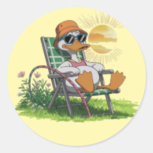 Adesivo O pinto aproveita o verão