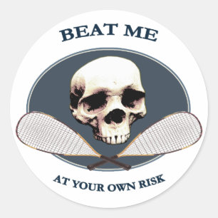 Adesivo O pirata bateu-me Racquetball