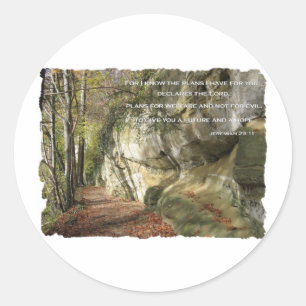 Adesivo O plano do deus a progredir você 29:11 de Jeremia