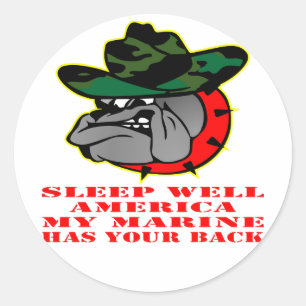 Adesivo O poço América do sono do USMC meu fuzileiro nav