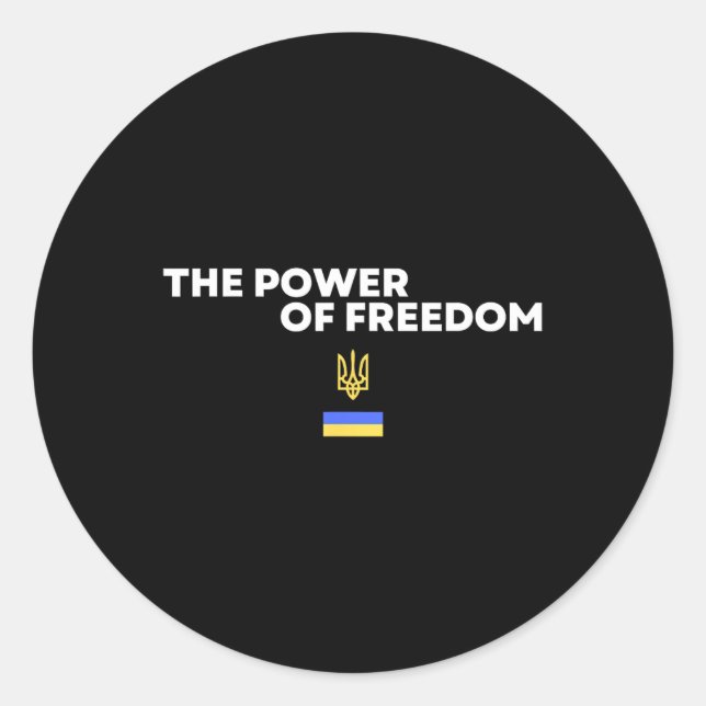 Adesivo O Poder da Liberdade Tridente Símbolo da Bandeira  (Frente)
