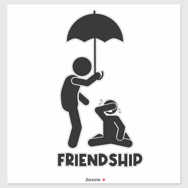 Adesivo O poder e a beleza da amizade (Folha)