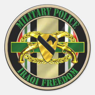 Adesivo ø Polícia militar OIF da divisão da cavalaria