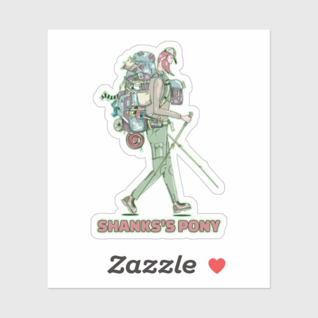 Adesivo O pônei do Shanks caminhava engraçado (Folha)