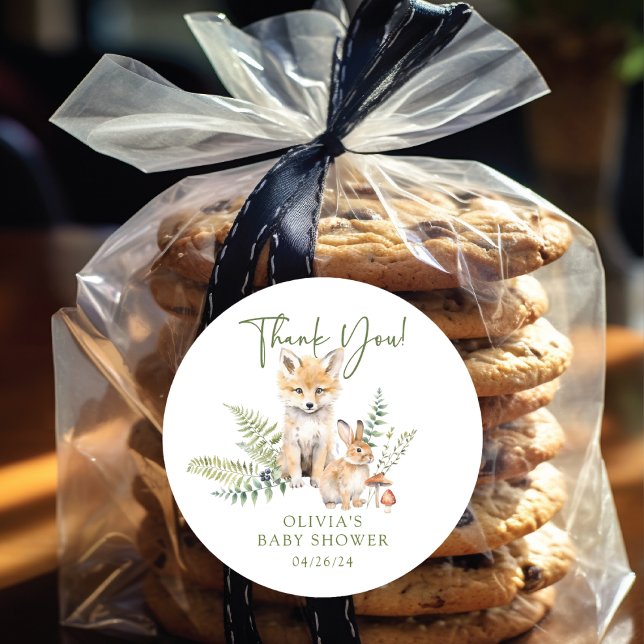 Adesivo O Prazer da Natureza - Festa do Bebê Raposa (Criador carregado)