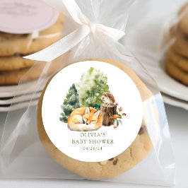 Adesivo O Prazer da Natureza Raposa Festa de Bebê