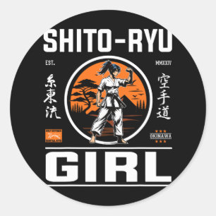 Adesivo Ó Precisão Da Rapariga De Ryu E Estilo Em Karate D