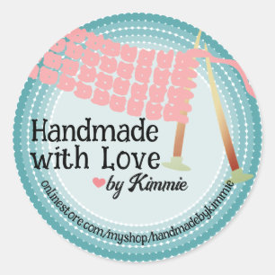 Adesivo O presente cinzento do rosa do lenço das agulhas