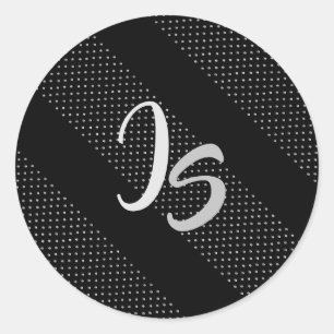 Adesivo O presente elegante com personaliza o monograma de