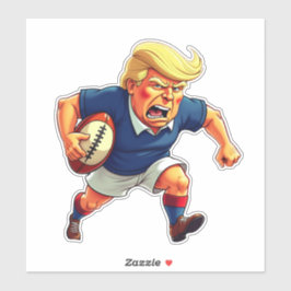 Adesivo O Presidente Donald Trump joga rugby