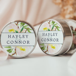 Adesivo O primavera cora casamento personalizado