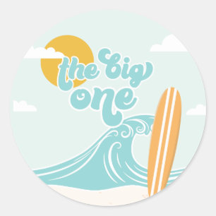 Adesivo O Primeiro Grande Aniversário da Praia de Surf