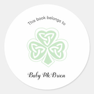 Adesivo O primeiro livrinho do bebê irlandês Shamrock