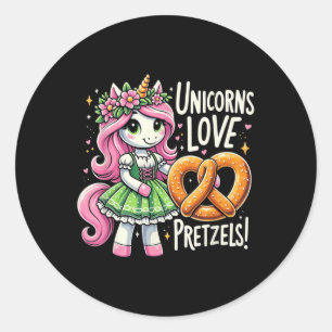 Adesivo O Projeto Alemão De Unicórnio Adora Pretzels Engra
