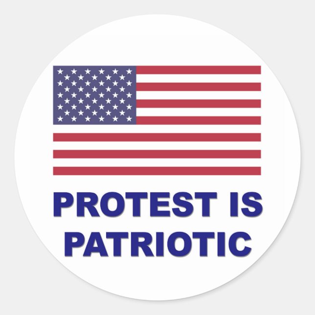 Adesivo O protesto é Patriótico (Frente)