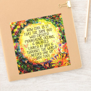 Adesivo O quão Legal é Inspirar a Bonito inspiração a Deus