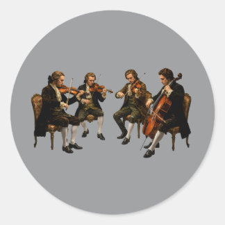 Adesivo O Quarteto de Cordas Clássico - Pintura a Óleo Vin