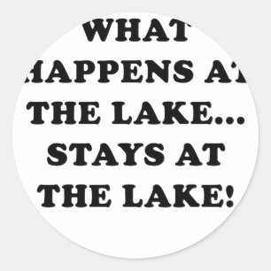 Adesivo O que acontece nas estadas do lago no lago