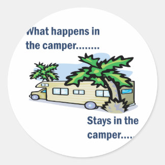 Adesivo O que acontece no camper, fica no camper