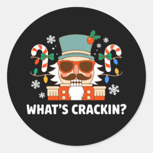 Adesivo O que é "Crackin" de Natal Engraçado, Natal Engraç