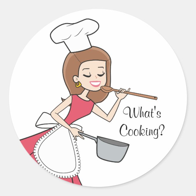 Adesivo O que é o Cozinhar Sticker - Dama do Baker (Frente)