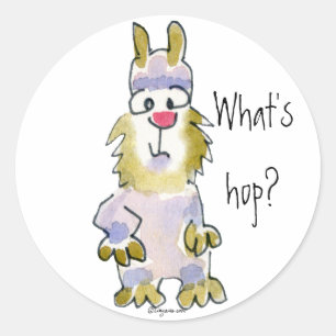 Adesivo O que é salto? Cartoon Rabbit Sticker