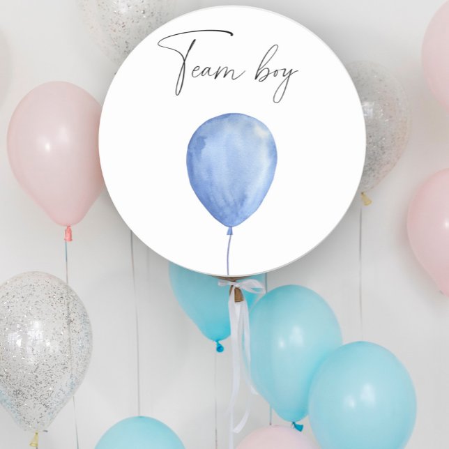 Adesivo O que o bebê será garoto da equipe (Criador carregado)