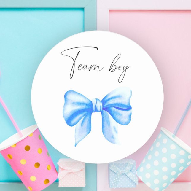 Adesivo O que o bebê será garoto da equipe (Criador carregado)