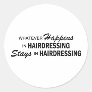 Adesivo O que quer que acontece - cabeleireiro