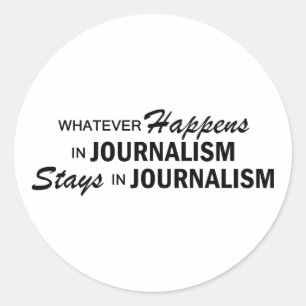 Adesivo O que quer que acontece - jornalismo