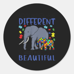 Adesivo O Que Te Faz Diferente Elefante Mãe Autismo Crianç