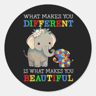 Adesivo O Que Te Faz Diferente Elefante Mãe Autismo Sabe