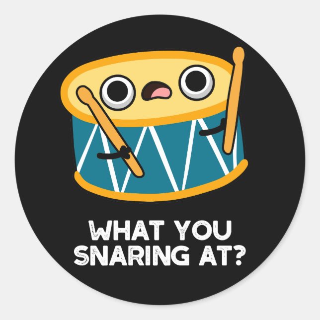 Adesivo O Que Você Cheira No Engraçado Drummer Drum Pun Da (Frente)