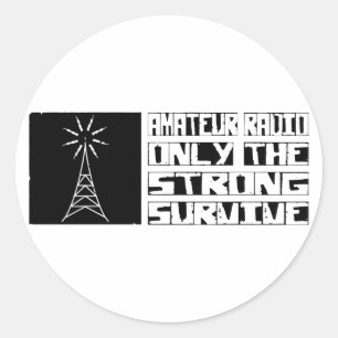 Adesivo O rádio amador sobrevive