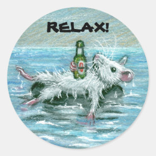 Adesivo O rato no tubo, RELAXA!