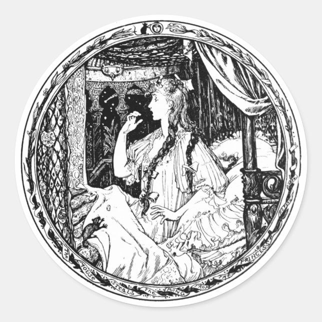 Adesivo O Rato Rouba O Anel Do PrincesaSticker (Frente)