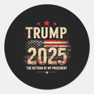 Adesivo O Regresso Do Meu Presidente Trump 2025