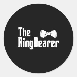 Adesivo O Ring Bearer Bowtie Ring Dude Wedding Groom Bri