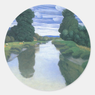 Adesivo O rio em Berville, por Felix Vallotton, Belas Arte