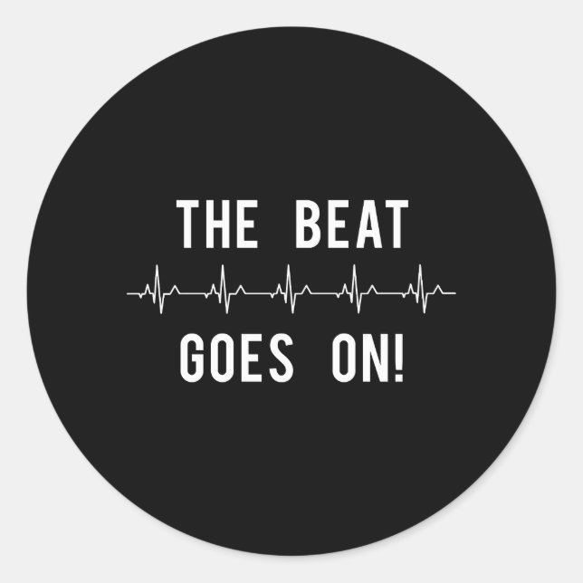 Adesivo O Ritmo De Batimento Cardíaco Vai Para O Hospital (Frente)