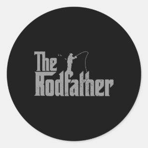 Adesivo O Rodfather Amante de Pesca Divertido Pai de Peixe
