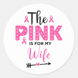Adesivo O Rosa É Para A Consciência Do Cancer Da Minha Esp