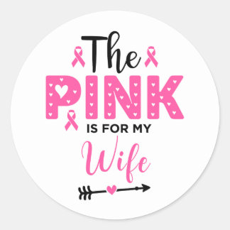 Adesivo O Rosa É Para A Consciência Do Cancer Da Minha Esp