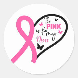 Adesivo O Rosa É Para a Conscientização do Câncer de Mama