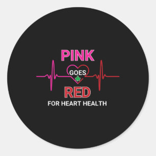 Adesivo O Rosa Fica Vermelho, Como Consciência da Saúde Ca