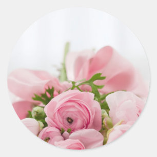 Adesivo O rosa floresce o buquê, romance do casamento do