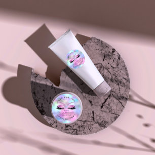 Adesivo O rosa Ombre do brilho do salão de beleza