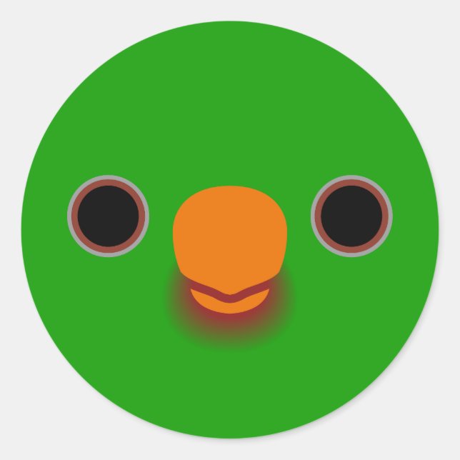 Adesivo O rosto de um lorikeet de Palm (Frente)